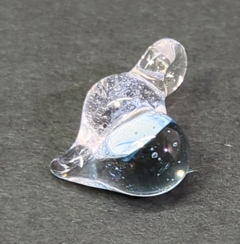 こころの形 遺骨ガラスのネックレス（ライトブルー）の商品画像